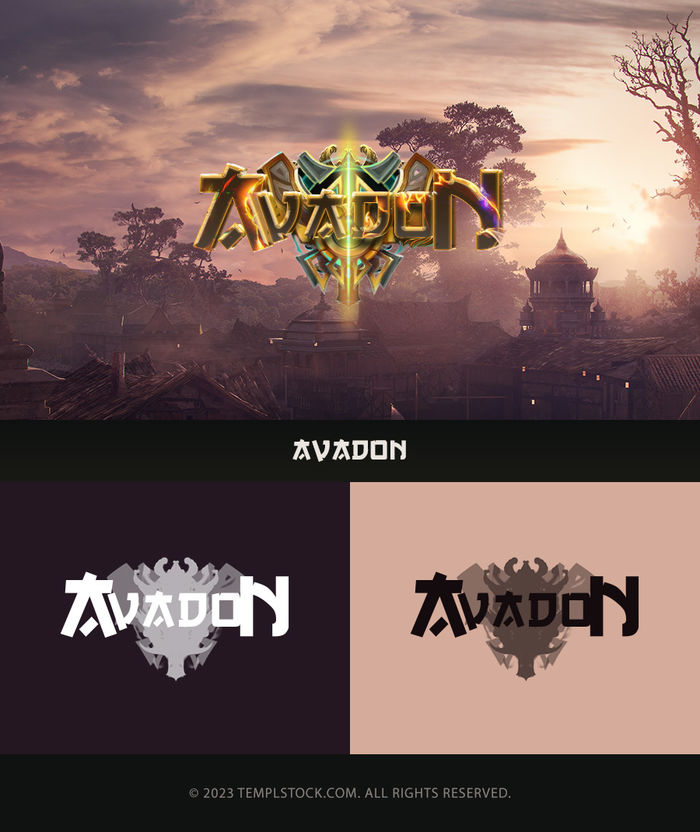 Avadon Game Editable Logo