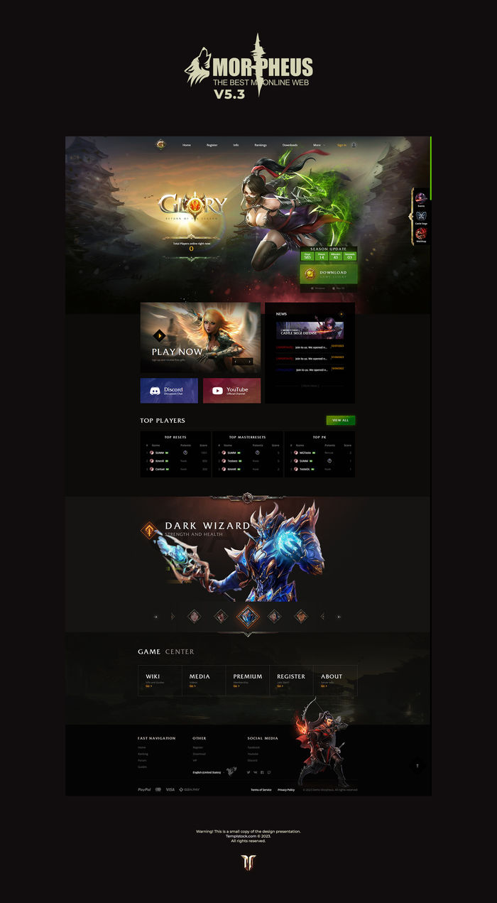 Glory Morpheus MuWeb V5.3 Theme