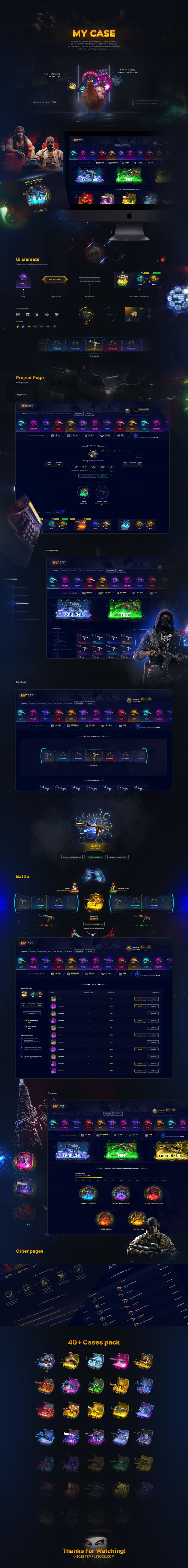 MyCase CSGO Website Template