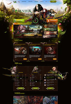 Mu Online Forester Game Website Template