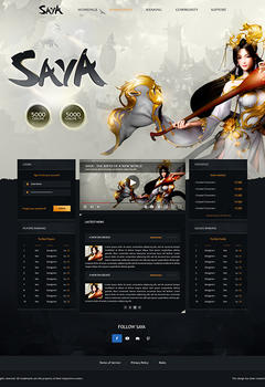 Saya Metin2 Game Website Template