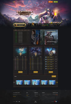 Valhalla Remaster Game Website Template